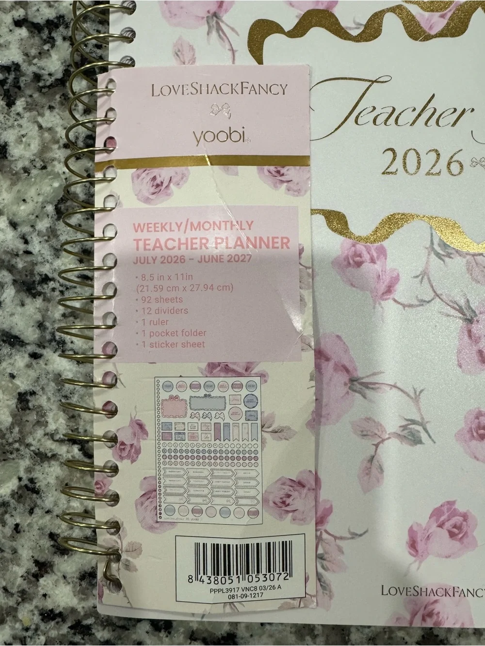 LoveShackFancy spiral bound